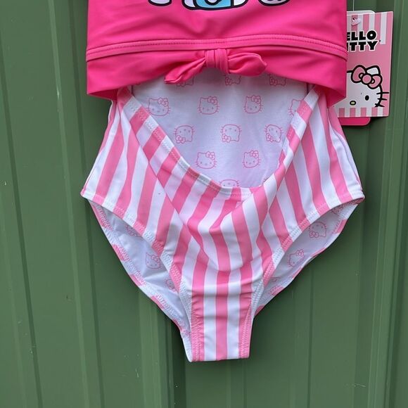 Hello Kitty Sanrio One-Piece Swimsuit Bathing Suit with UPF 50+, Size M 7/8 - Picture 3 of 7